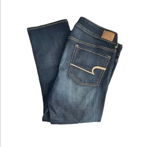 American Eagle Outfitters Super Stretch Artist Crop Jeans in 14 Regular EUC
